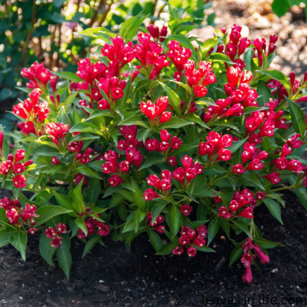 weigela flowers and plant